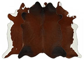 Brown White Red Cowhide Rugs