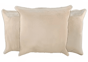 Beige Cowhide Pillows