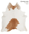 Beige with White Cowhide Rug #1 by LG4A