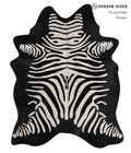 Zebra large Cowhide Rug #2 by LG4A