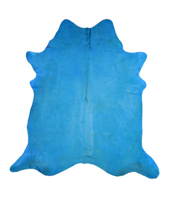 Dyed Sea Blue Cowhide Rug #2 by LG4A