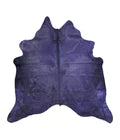 Dyed Purple Cowhide Rug #3 by LG4A