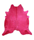 Dyed pink Cowhide Rug #4 by LG4A