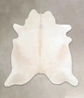 Ivory with beige Cowhide Rug #1 by LG4A
