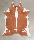 brown and white Cowhide Rug #A1 by LGA